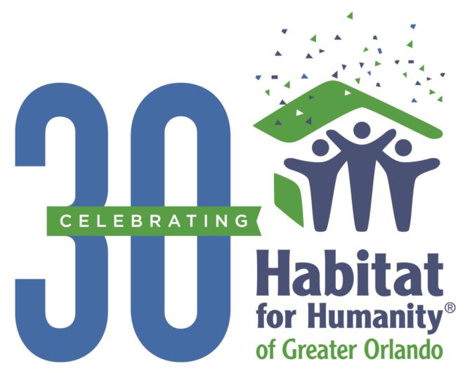 This image celebrates the 30th anniversary of Habitat Orlando & Osceola